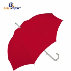 strong promotional umbrella aluminum stick red auto open