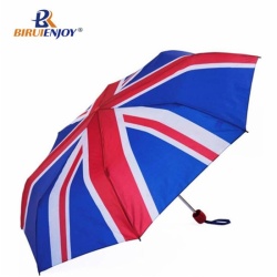 3 section umbrella UK flag all over canopy